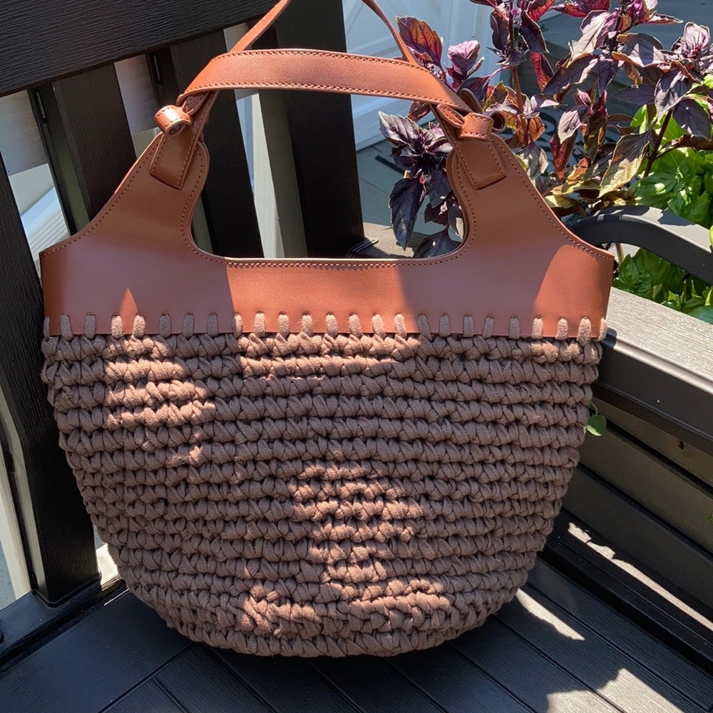 NWOT Free People Magnolia Macrame Tote - Picture 5 of 5